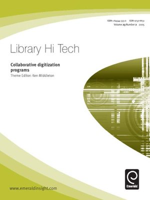 cover image of Library Hi-Tech, Volume 23, Issue 2